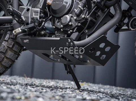 K-SPEED CL33 ENGINE GUARD black aluminum for honda CL250, 300 Diabolus