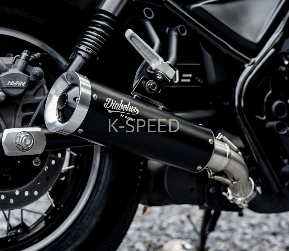 K-SPEED RB0183 Slip-on Exhaust for HONDA Rebel 250, 300 & 500