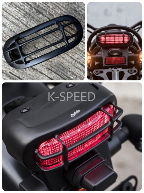 K-SPEED CL10 Taillight Cover For HONDA CL250, 300 & 500 Diabolus