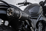 K-SPEED CL28 Super Black Slip-on Exhaust For HONDA CL500 Diabolus