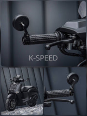 K-SPEED GN07 Handlebar End Mirrors CNC Mini Diabolus