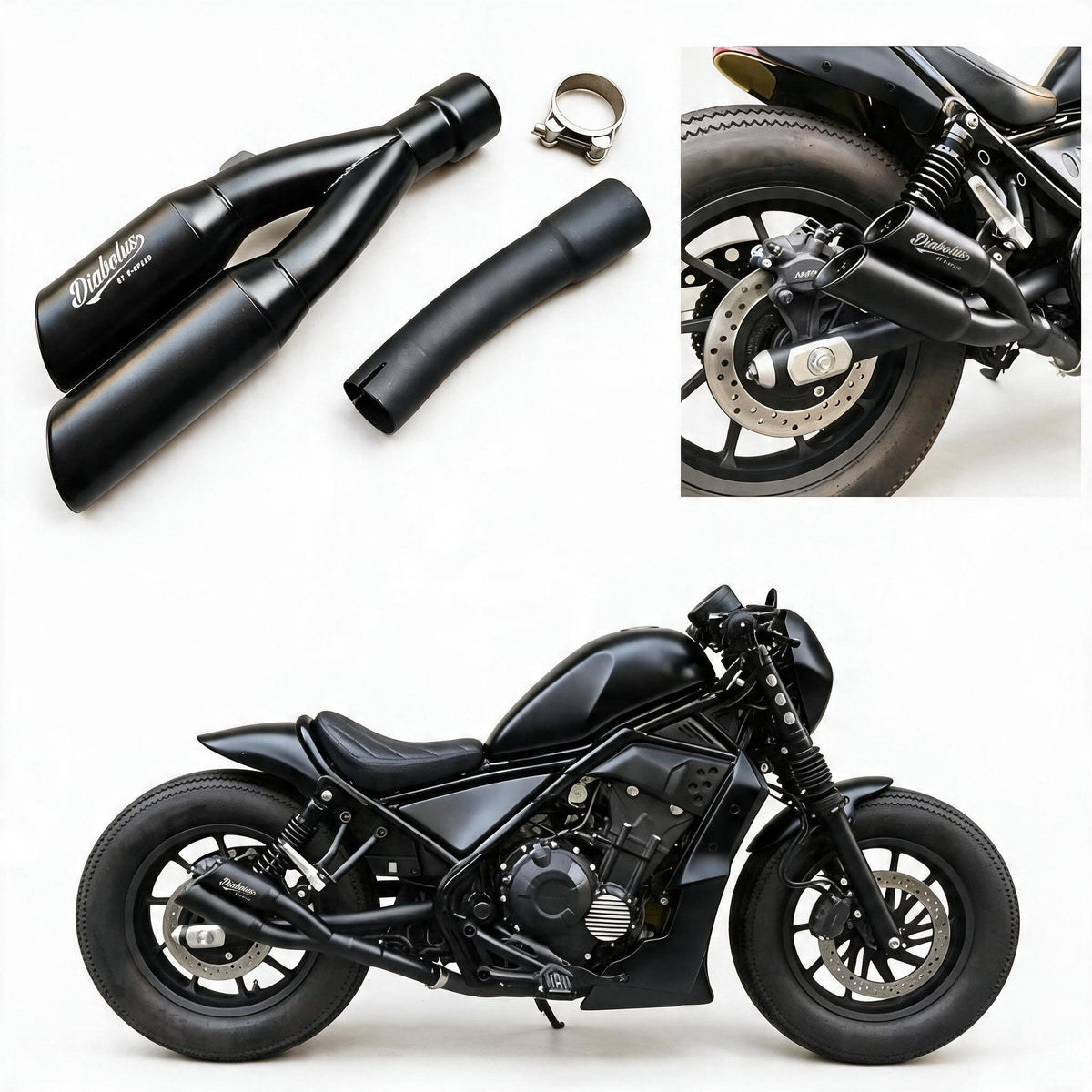 K-SPEED RB0030 レブル マフラー Honda Rebel (CMX) 500 Diabolus year