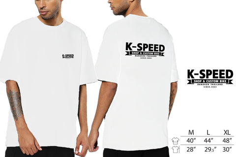 K-SPEED T-shirt White Diabolus