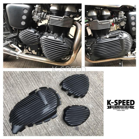 K-SPEED -1P044 Engine Cover For Triumph / Oil Cooler 2012-2015 Diabolus