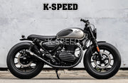 K-SPEED-HT02 マフラー Exhaust Black Edition for Royal Enfield hunter 350 Diabolus