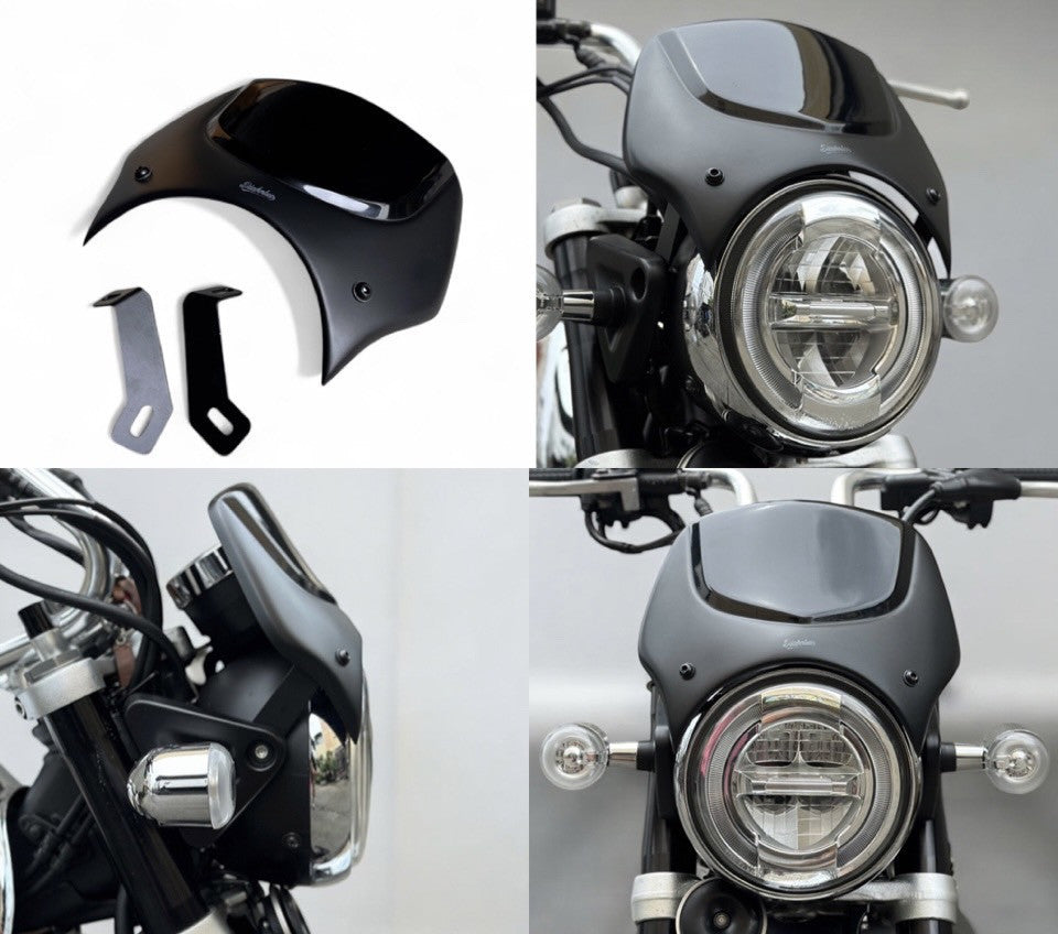 K-SPEED HM036J-BLACK Two-Tone Windshield for Honda Monkey 125