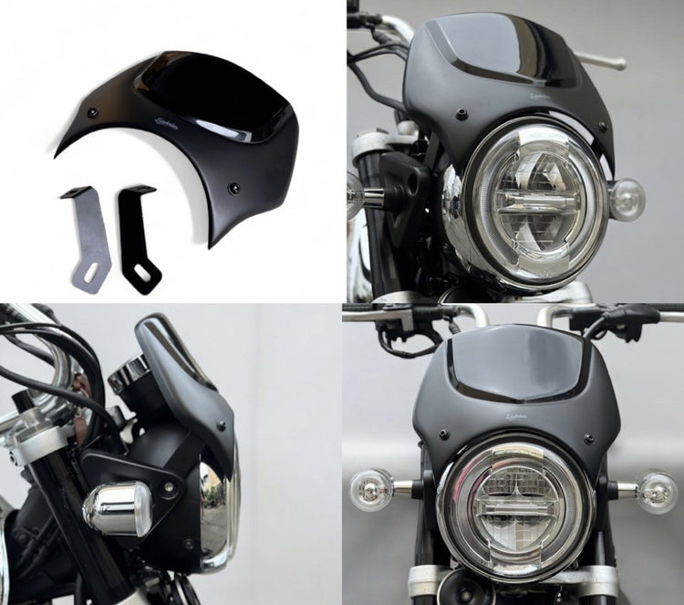 バニッシュ アルミフレーム　ランバイク K-SPEED HM036J-BLACK Two-Tone Windshield for Honda Monkey 125