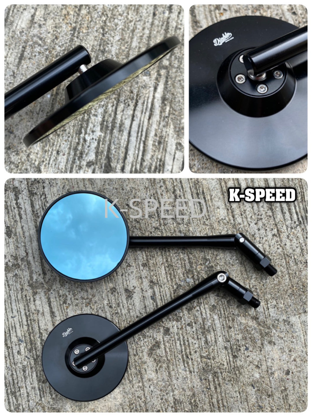 KMN♡ K-SPEED HM022 Mirror Side mirror For Honda Monkey125 Diabolus – K