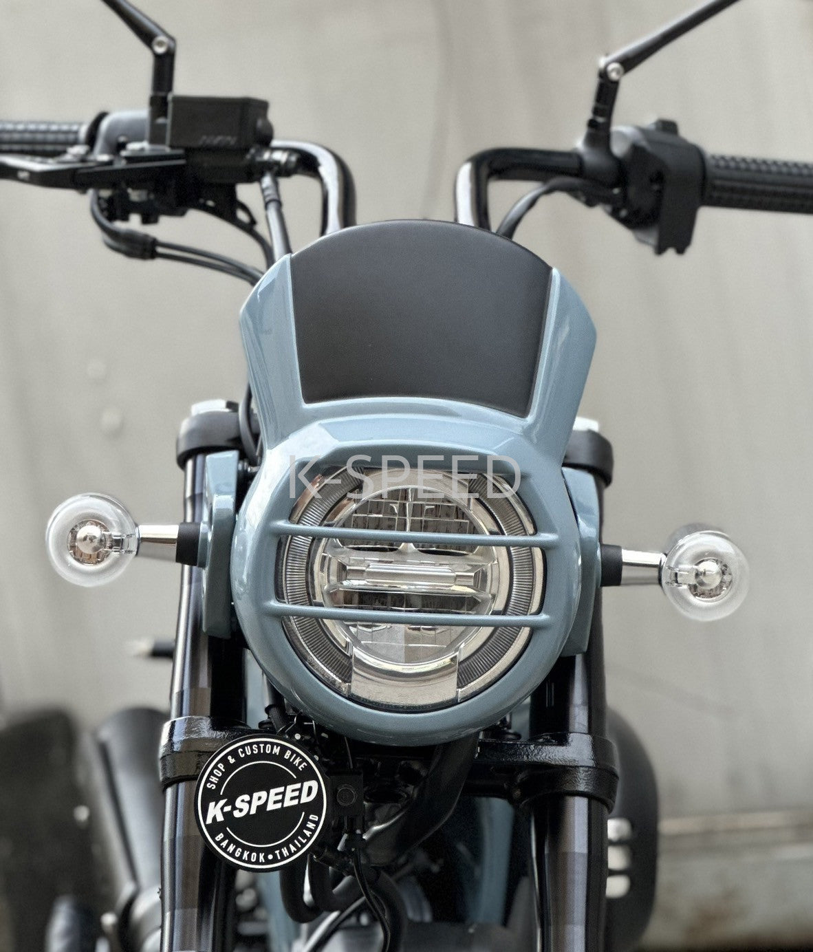 K-SPEED Diabolus Honda DAX125 (ST125) Headlight Cover (Gray Blue