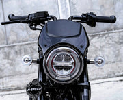 K-SPEED DX087J-BLACK Two-Tone Windshield for Honda Dax 125 Diabolus