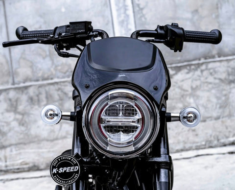 K-SPEED DX087J-BLACK Two-Tone Windshield for Honda Dax 125 Diabolus