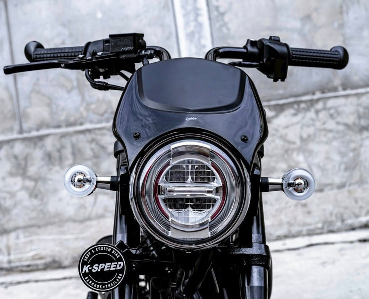 K-SPEED DX087J-BLACK Two-Tone Windshield for Honda Dax 125 Diabolus