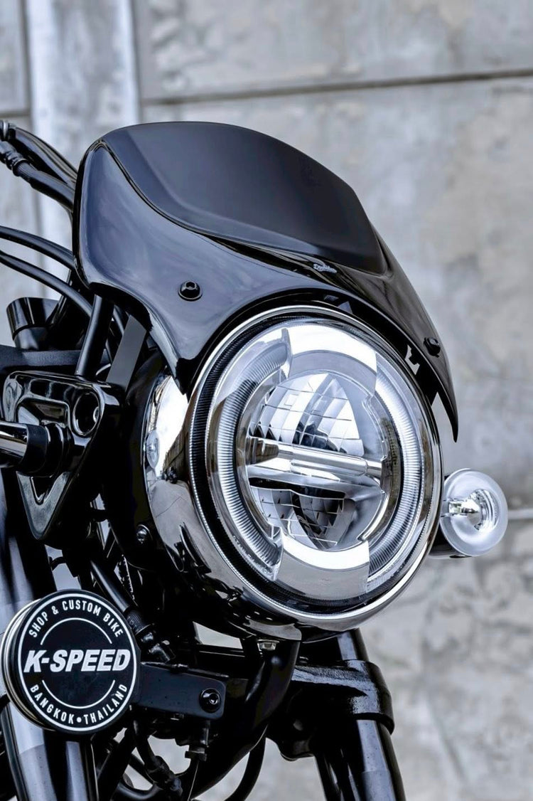 K-SPEED DX087J-BLACK Two-Tone Windshield for Honda Dax 125