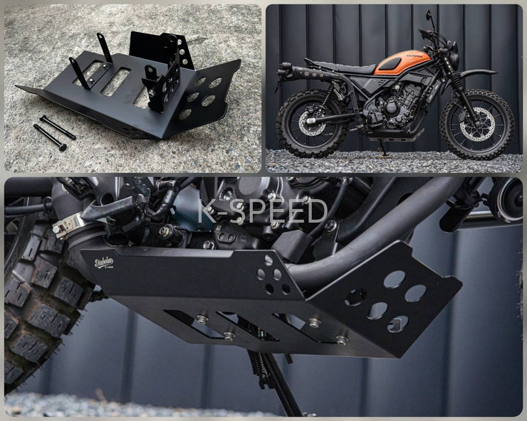 K-SPEED CL33 ENGINE GUARD black aluminum for honda CL250, 300 Diabolus ...