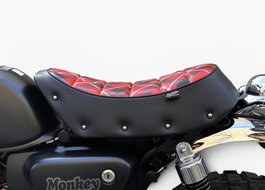 K-SPEED HM054 Red Scottish Pattern For HONDA Monkey125 Diabolus