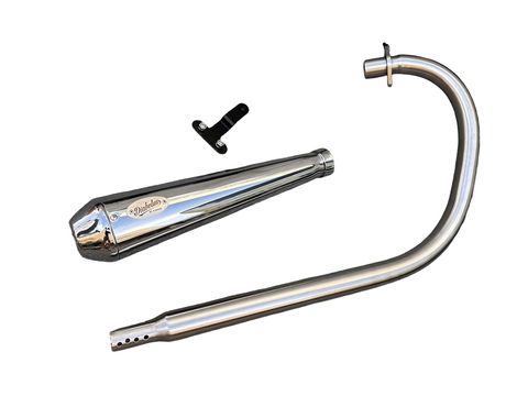 K-SPEED BC01 Chrome Full System Exhaust for Royal Enfield Classic 350 &amp; Bullet 350 Diabolus