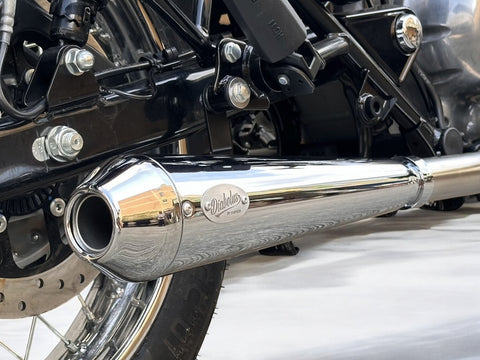 K-SPEED BC01 Chrome Full System Exhaust for Royal Enfield Classic 350 &amp; Bullet 350 Diabolus