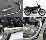 K-SPEED BC01 Chrome Full System Exhaust for Royal Enfield Classic 350 &amp; Bullet 350 Diabolus