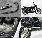 K-SPEED BC02 Black Full System Exhaust for Royal Enfield Classic 350 &amp; Bullet 350 Diabolus