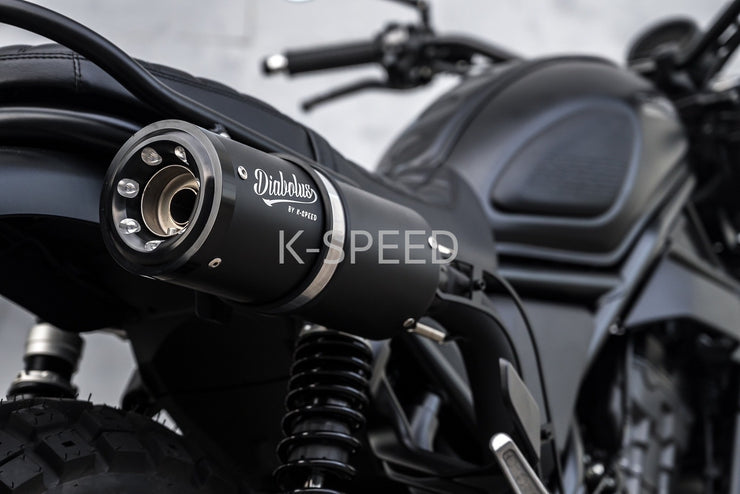 K-SPEED CL28 超級黑色 Slip-on 排氣管適用於本田 CL500