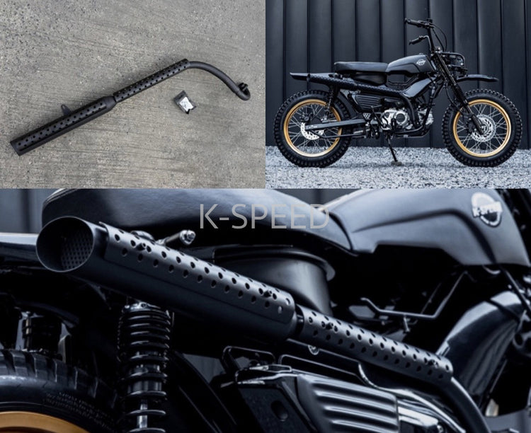 K-SPEED-CT103J Exhaust Full System exhaust pipe black For HONDA