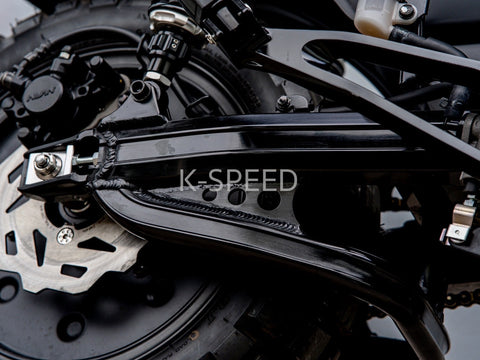 K-SPEED DX053 Schwinge aus schwarzem Aluminium für HONDA Dax125 Diabolus