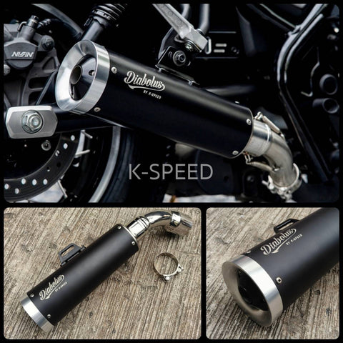 K-SPEED-RB0192J  Slip-on Exhaust for HONDA Rebel 250 Diabolus (2023～)