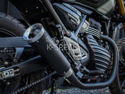 K-SPEED SX01 Komplettsystem Schwarz für Triumph Speed400 &amp; Scrambler 400 x