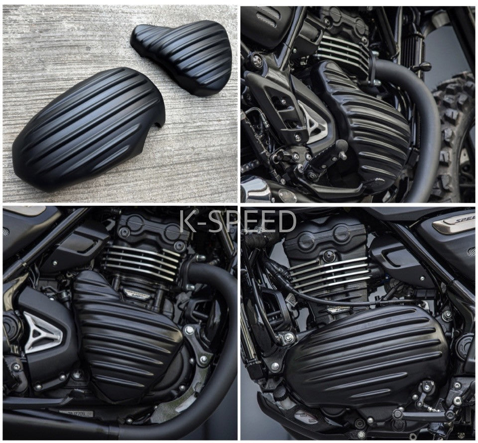 K-SPEED SX03 Black Engine Cover for Triumph Speed 400 & Scrambler