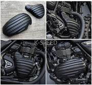 K-SPEED SX03 Schwarze Motorabdeckung für Triumph Speed ​​​​400 &amp; Scrambler 400X Diabolus