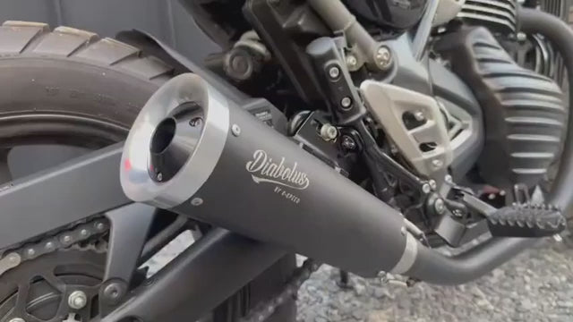 K-SPEED SX02 Komplettanlage Silber für Triumph Speed400 &amp; Scrambler 400 x Diabolus