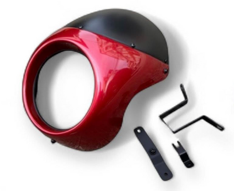 K-SPEED DX086J-RED Big Headlight cover wind shield for Honda Dax 125 Diabolus