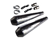 K-SPEED -1P029 Exhaust Slip on For Triumph T100 Street twin900【Chrome】