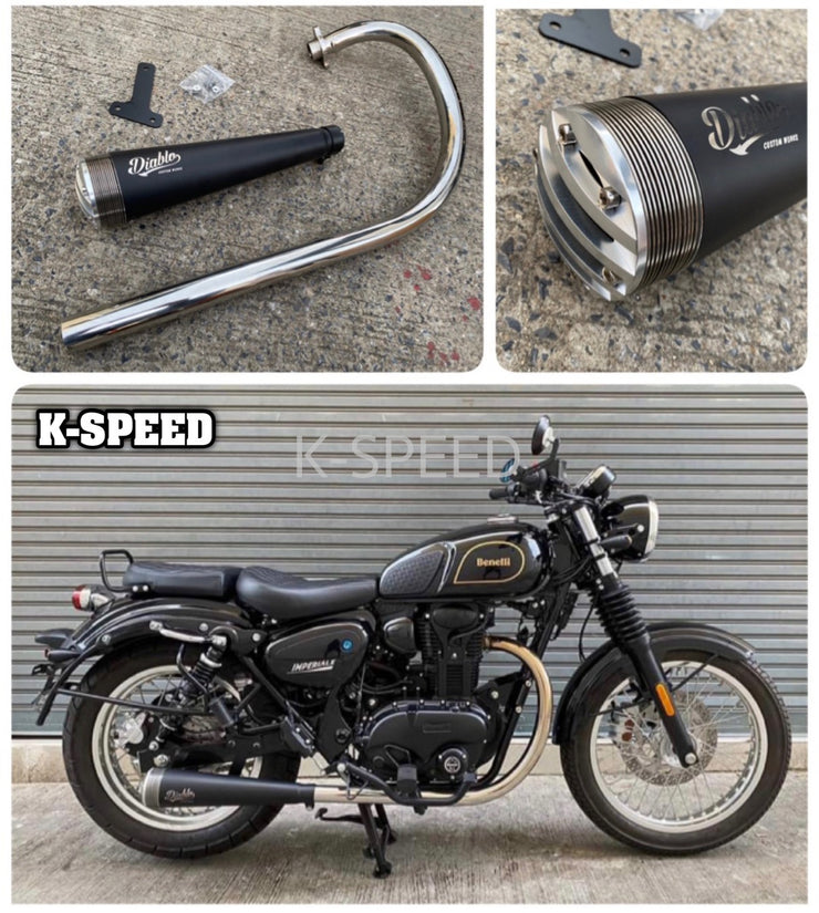 K-SPEED BN407 Exhaust  Thunder J14B For Benelli imperiale 400