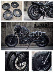 K-SPEED-RB0083 Wheels Cover Set Rebel250, 300 & 500: Rebel Diablo Custom2: Rebel Black Armor: Rebel Rod Custom