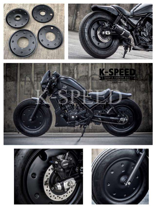 K-SPEED-RB0083 Wheels Cover Set Rebel250, 300 & 500: Rebel Diablo 