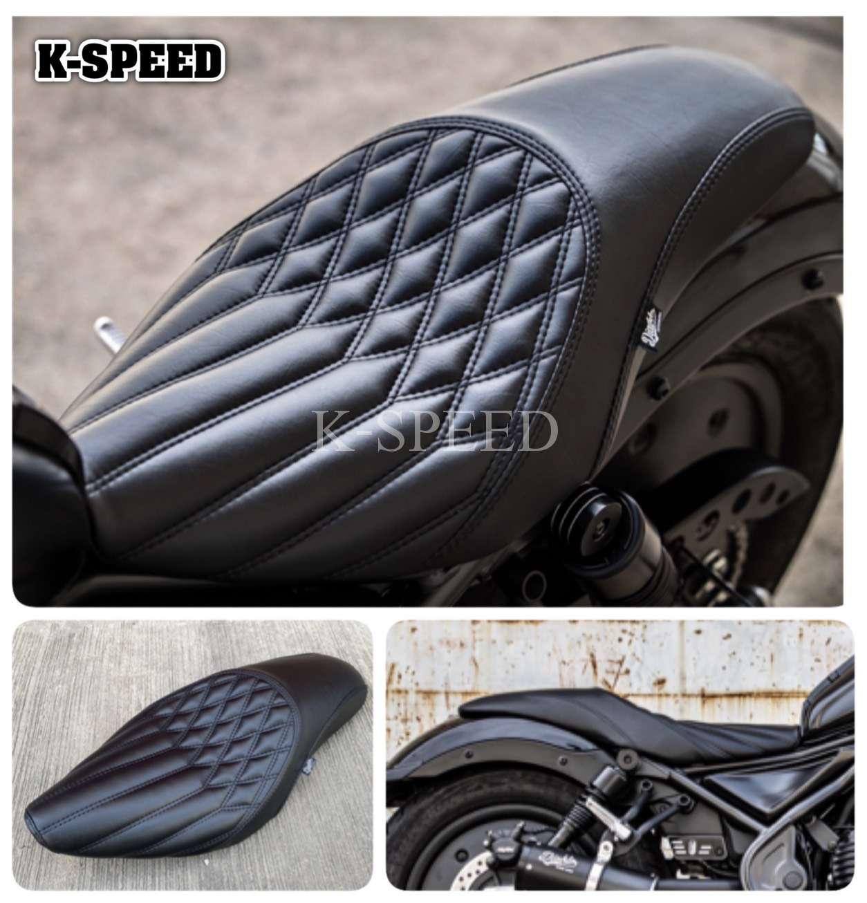 K-SPEED-RB0130 Seat Rebel250, 300 & 500: Rebel Black Armor ...