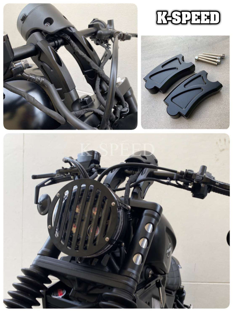 ホンダ レブル 250 & 500 RB0172 CNC バーエンドミラー kspeed Diablo